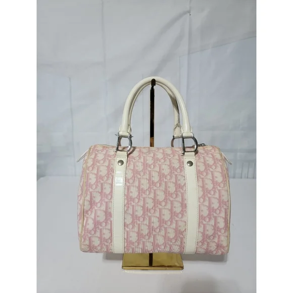 CHRISTIAN DIOR Monogram Boston Bag Pink - Picture 7 of 16